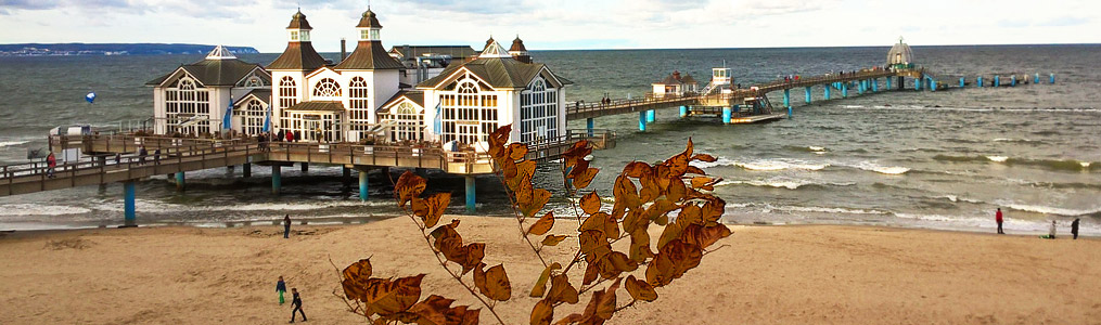Herbst am Strand von Sellin